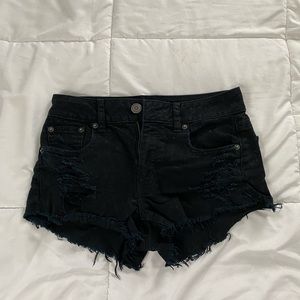 Black High Waisted Shorts